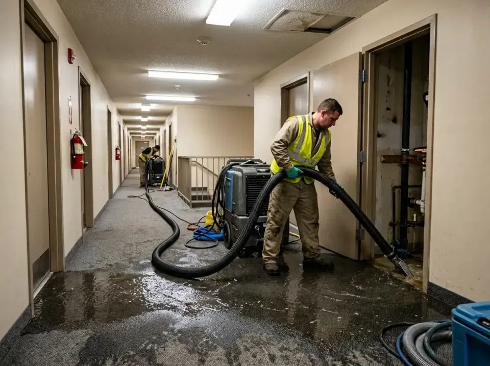 multi-unit-apartment-hallway-f-005 — frequently asked questions, Emergency Burst Pipe Water Extraction & Removal in Youngtow…